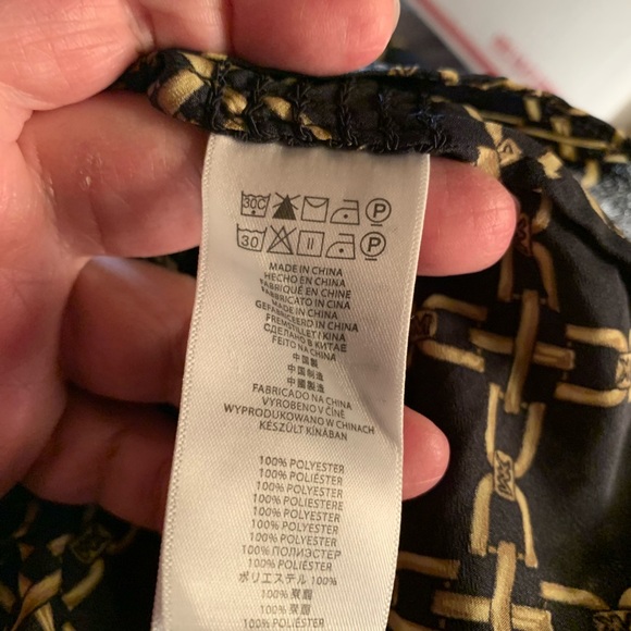 MICHAEL Michael KORS Blue Chain Link Top Size Small - Picture 8 of 8